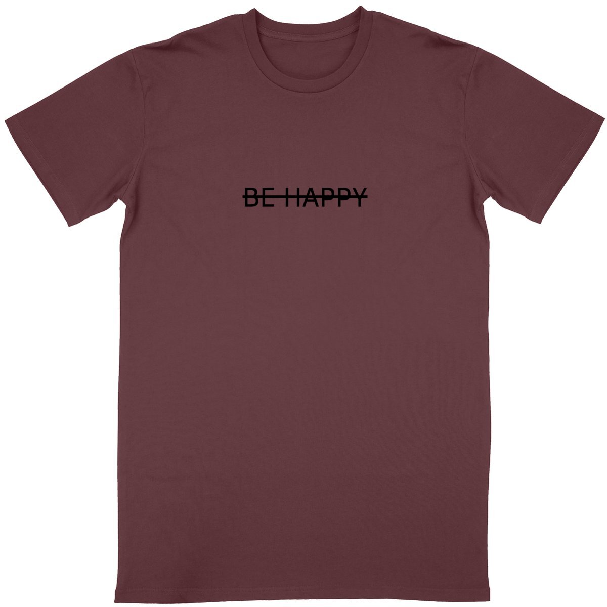 BE HAPPY barré - face_bordeaux